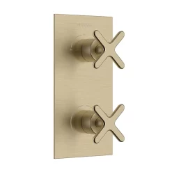 Heritage Bathroom Heritage Salcombe 1 Outlet Concealed Thermostatic Shower Valve - Brushed Brass