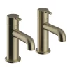 Heritage Bathroom Heritage Dartmouth Bath Pillar Taps - Brushed Brass 1 Heritage Bathroom Heritage Dartmouth Bath Pillar Taps - Brushed Brass -Bathroom Extractor Fans Sales tdacbb01
