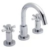 Hudson Reed - Tec Crosshead 3 Tap Hole Basin Mixer With Swivel Spout & Pop Up Waste -Bathroom Extractor Fans Sales tex337 l