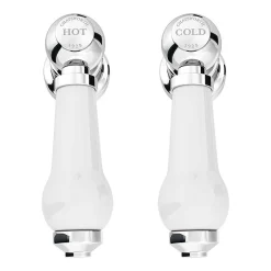 Chatsworth 1928 Traditional White Lever Mono Basin Mixer Tap -Bathroom Extractor Fans Sales trad013d d2