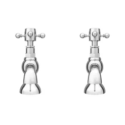 Chatsworth 1928 Traditional 5 Inch Spout Crosshead Pillar Basin Taps