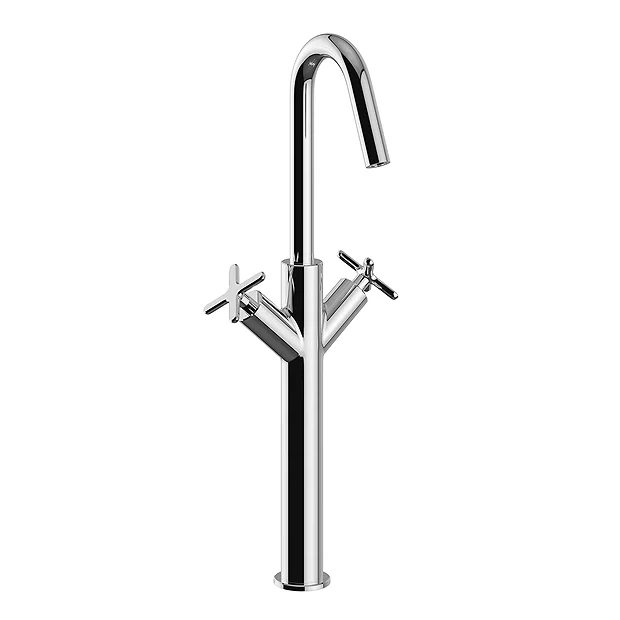 Heritage Bathroom Heritage Salcombe Tall Basin Mixer - Chrome 3 Heritage Bathroom Heritage Salcombe Tall Basin Mixer - Chrome
