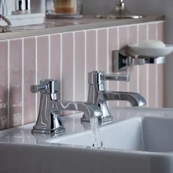 Heritage Bathroom Heritage Somersby Basin Pillar Taps