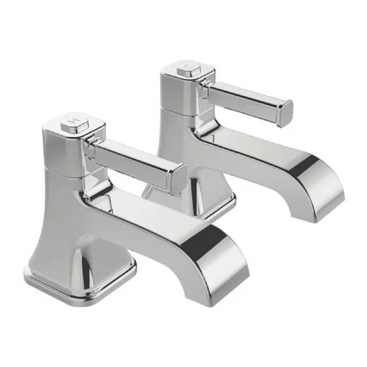 Heritage Bathroom Heritage Somersby Basin Pillar Taps 4 Heritage Bathroom Heritage Somersby Basin Pillar Taps - Image 2
