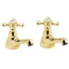 Deva Tudor Basin Taps - Gold 2 Deva Tudor Basin Taps - Gold -Bathroom Extractor Fans Sales tud01501l