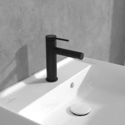 Villeroy & Boch Villeroy And Boch Elements Loop & Friends Single Lever Basin Mixer With Pop Up Waste - Matt Black