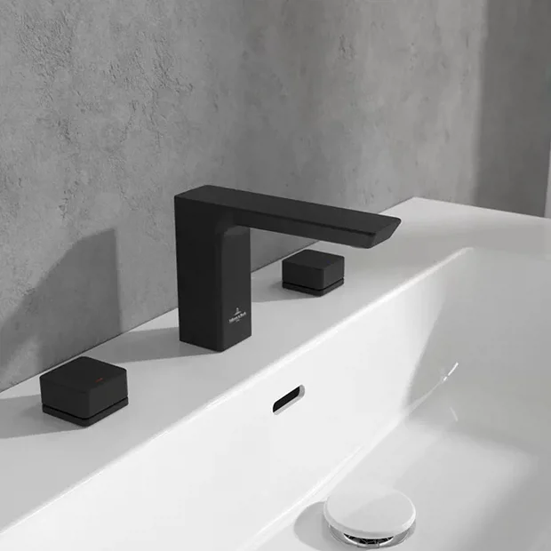 Villeroy & Boch Villeroy And Boch Subway 3.0 Deck Mounted (3TH) Basin Mixer - Matt Black 5 Villeroy & Boch Villeroy And Boch Subway 3.0 Deck Mounted (3TH) Basin Mixer - Matt Black - Image 3