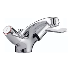 Bristan - Value Lever Mono Basin Mixer W/ Pop Up Waste - Chrome Plated W/ Ceramic Disc Valves