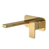 Venice Cubo Brushed Brass Wall Mounted Basin Mixer -Bathroom Extractor Fans Sales ven828s l