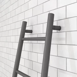 Venice Anthracite Leaning Ladder 1800 X 500mm Heated Towel Rail -Bathroom Extractor Fans Sales vnr1ant d2