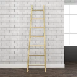 Venice Brushed Brass Leaning Ladder 1800 X 500mm Heated Towel Rail -Bathroom Extractor Fans Sales vnr1bb d1