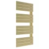 Venice Pannello Offset Heated Towel Rail - Brushed Brass (1130 X 500mm)