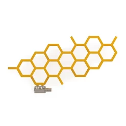 Terma Hex H502 X W1126mm Mustard Designer Radiator -Bathroom Extractor Fans Sales wgh2x050112 k104yl d4