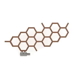 Terma Hex H502 X W1126mm Bright Copper Designer Radiator -Bathroom Extractor Fans Sales wgh2x050112 kbcoyl d4