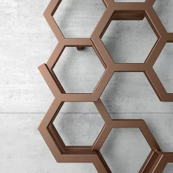 Terma Hex H1700 X W573mm Bright Copper Designer Radiator