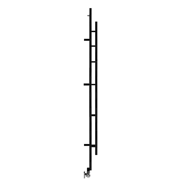 Terma Hex H1700 X W573mm Matt Black Designer Radiator 6 Terma Hex H1700 X W573mm Matt Black Designer Radiator - Image 4