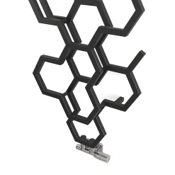 Terma Hex H1700 X W573mm Matt Black Designer Radiator