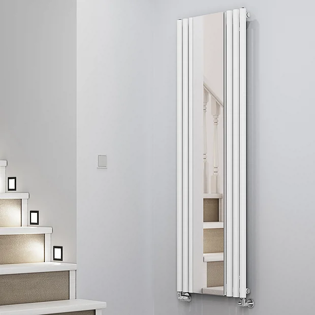 Terma Rolo Mirror H1800 X W590mm White Designer Radiator 4 Terma Rolo Mirror H1800 X W590mm White Designer Radiator - Image 2
