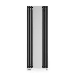 Terma Rolo Mirror H1800 X W590mm Heban Black Designer Radiator -Bathroom Extractor Fans Sales wgrom180059 kiheuc01 d4