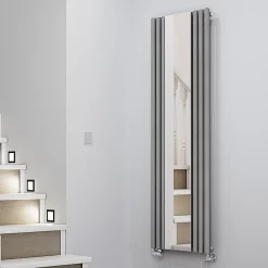 Terma Rolo Mirror H1800 X W590mm Salt & Pepper Designer Radiator 9 Terma Rolo Mirror H1800 X W590mm Salt & Pepper Designer Radiator -Bathroom Extractor Fans Sales wgrom180059 ksppuc01