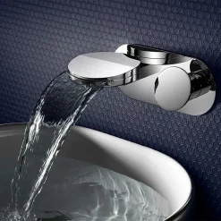 Crosswater Water Circle Wall Mounted 2 Hole Set Basin Mixer