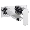 Crosswater - Wisp Wall Mounted 2 Hole Set Basin Mixer With Back Plate 2 Crosswater - Wisp Wall Mounted 2 Hole Set Basin Mixer With Back Plate -Bathroom Extractor Fans Sales wp121wnc l