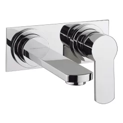 Crosswater - Wisp Wall Mounted 2 Hole Set Basin Mixer With Back Plate