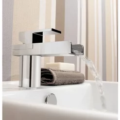 Crosswater - Water Square Monobloc Basin Mixer Tap -Bathroom Extractor Fans Sales ws110dnc d1